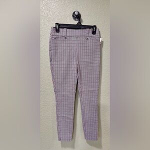 Maurices Pink Black and White Plaid Pants NWT Size XS